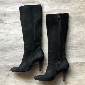 Salvatore Ferragamo Knee High Suede Boots | 4.5